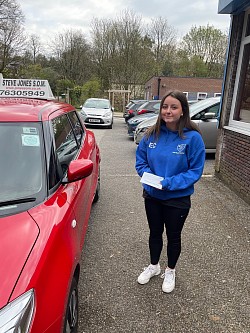 Elle passed her driving test at Bolton driving test centre first time on 26th April 2023 with ZERO faults