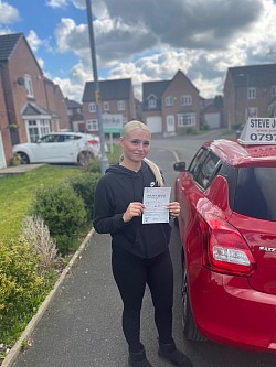Megan passed on 27 March 2023 at Bolton driving test centre. Another first time pass with ZERO faults
