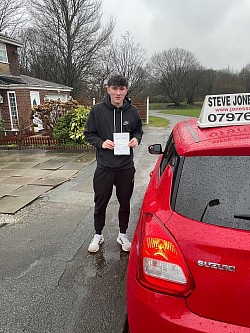 Eddie passed on 10 January 2023 first time at Bolton driving test centre