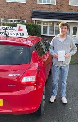 Shane passed his driving test at Bolton driving test centre on 9 February 2022. A great drive with only two driving faults.
