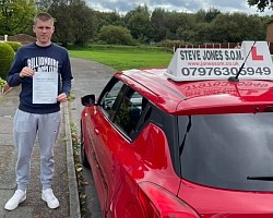 Owen passed his driving test at Bolton driving test centre on24 September 2021. Another first time pass with very few faults.