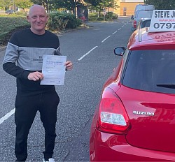 Gary passed his driving test at Bolton driving test centre on 8 September 2021. A first time pass and a great drive and only three driving faults.