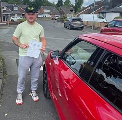 Josh passed his driving test at Bolton driving test centre on 13 July 2021. Another first time pass and only two driver faults.