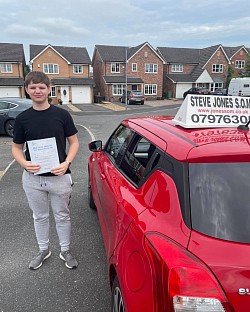 Frank passed his driving test at Bolton driving test centre on 28 June 2021 A first time pass and a great drive with only one driving fault.