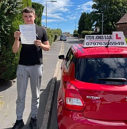 Oliver passed his driving test at Bolton driving test centre on 9 June 2021. A first time pass and only 2 driver faults.