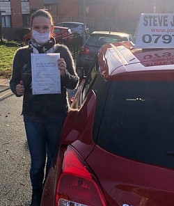 Kasia passed her driving test at Bolton driving test centre on 7 December 2020. A first time pass and a great drive with only 2 driving faults.
