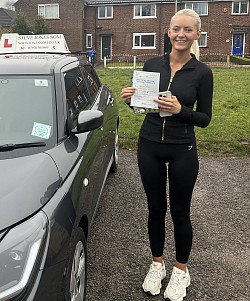 Jess passed her driving test on 19 January 2026 at Bolton driving test centre. Another first time pass and only 2 driving faults.