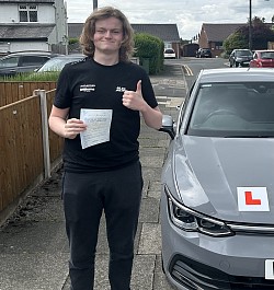Josh passed his driving test on 5 June 2026 at Bolton driving test centre. A great drive with only two driving faults.