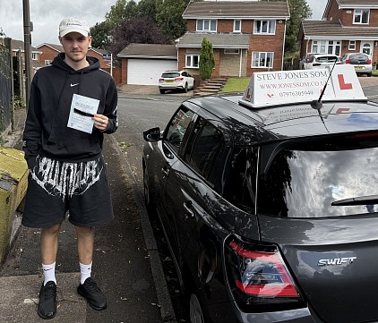 First time pass. Driving lessons Bolton