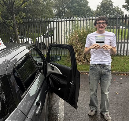 First time pass. Driving lessons Bolton